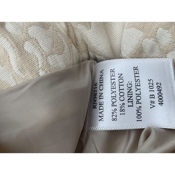 Coldwater Creek Ivory Floral Embossed Sheath Dress Size P10 - Picture 9 of 10